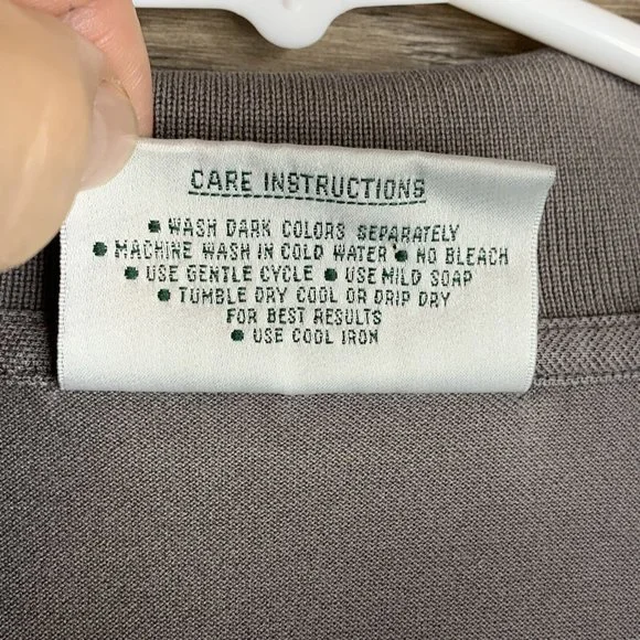 Augusta National Golf Shop Slazenger Mens Polo Shirt XL Grey SS Collared - Picture 6 of 8